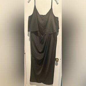 City Chic Black Layered Dress